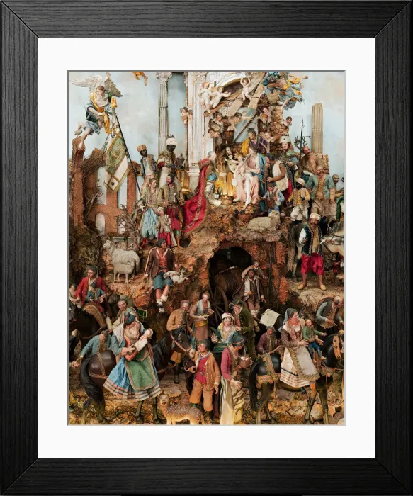 Framed Print : Creche, mid-18th century. Creator: Unknown Framed Print : Creche, mid-18th century. Creator: Unknown