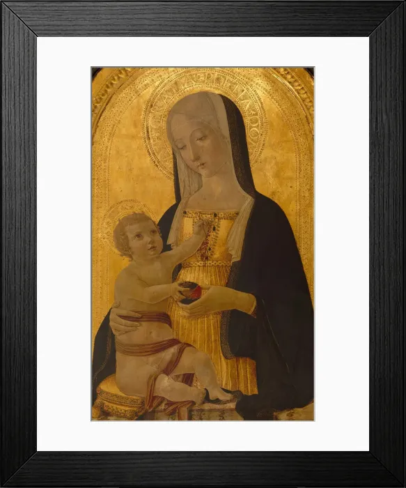 Framed Print : Madonna and Child, ca. 1470. Creator: Benvenuto di Giovanni Framed Print : Madonna and Child, ca. 1470. Creator: Benvenuto di Giovanni
