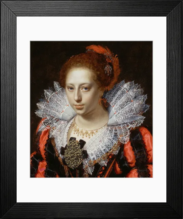 Framed Print : Portrait of a Young Lady, c. 1620. Creator: Paulus Moreelse Framed Print : Portrait of a Young Lady, c. 1620. Creator: Paulus Moreelse