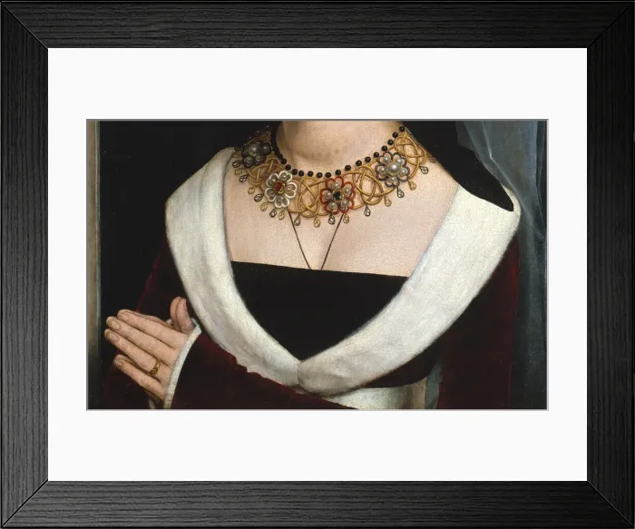 Framed Print : Maria Portinari (Maria Maddalena Baroncelli, born 1456), ca. 1470. Creator: Hans Memling Framed Print : Maria Portinari (Maria Maddalena Baroncelli, born 1456), ca. 1470. Creator: Hans Memling