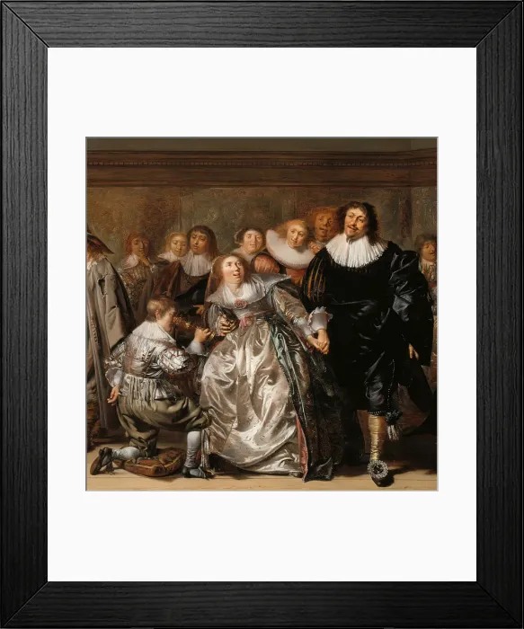Framed Print : An Elegant Company, 1632. Creator: Pieter Codde Framed Print : An Elegant Company, 1632. Creator: Pieter Codde