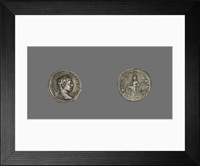 Framed Print : Denarius (Coin) Portraying Emperor Elagabalus, 222. Creator: Unknown Framed Print : Denarius (Coin) Portraying Emperor Elagabalus, 222. Creator: Unknown