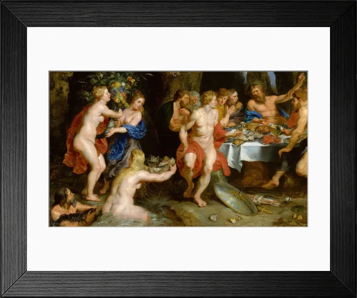 Framed Print : The Feast of Acheloüs, ca. 1615. Creators: Peter Paul Rubens, Jan Brueghel the younger Framed Print : The Feast of Acheloüs, ca. 1615. Creators: Peter Paul Rubens, Jan Brueghel the younger
