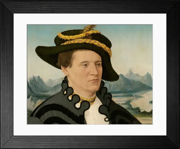 Framed Print : Portrait of Fridrich Rorbach, 1532. Creator: Conrad Faber von Creuznach Framed Print : Portrait of Fridrich Rorbach, 1532. Creator: Conrad Faber von Creuznach