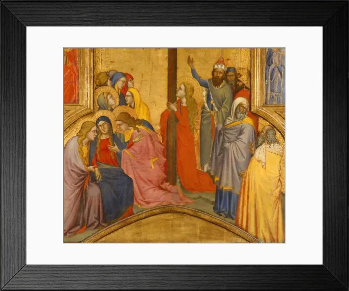 Framed Print : The Crucifixion, ca. 1365. Creator: Andrea di Cione Framed Print : The Crucifixion, ca. 1365. Creator: Andrea di Cione