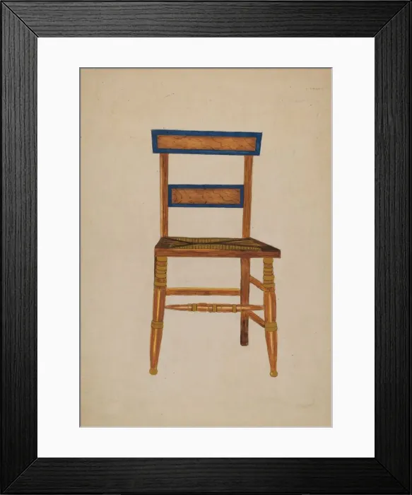 Framed Print : Empire Chair (American), c. 1940. Creator: Genevieve Sherlock Framed Print : Empire Chair (American), c. 1940. Creator: Genevieve Sherlock
