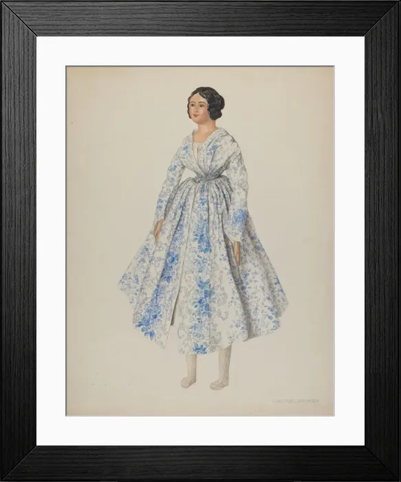 Framed Print : Doll, c. 1940. Creator: Christabel Scrymser Framed Print : Doll, c. 1940. Creator: Christabel Scrymser
