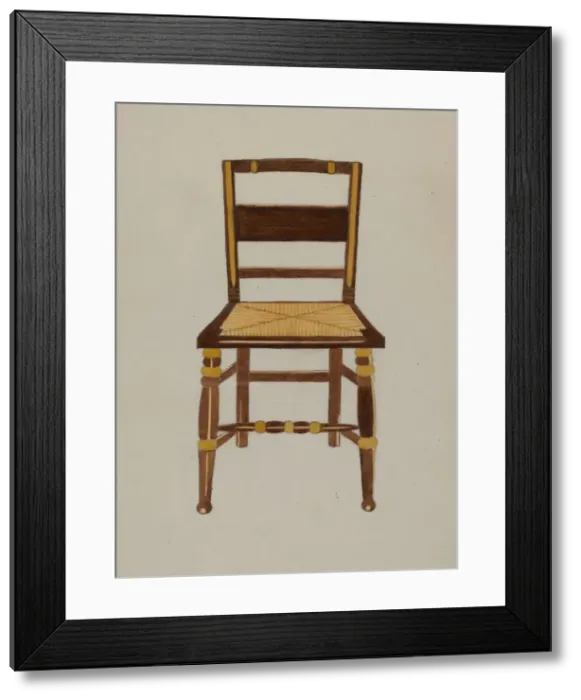 Framed Print : Chair, 1935 / 1942. Creator: Genevieve Sherlock Framed Print : Chair, 1935 / 1942. Creator: Genevieve Sherlock