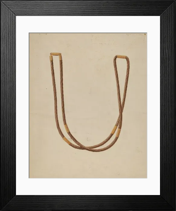Framed Print : Necklace, c. 1936. Creator: Bertha Semple Framed Print : Necklace, c. 1936. Creator: Bertha Semple