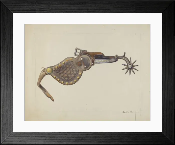 Framed Print : Spur, c. 1938. Creator: Bertha Semple Framed Print : Spur, c. 1938. Creator: Bertha Semple