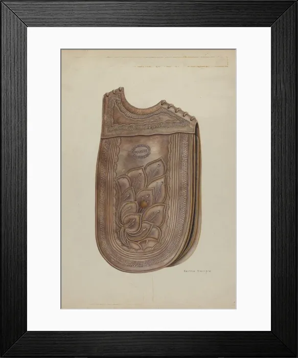 Framed Print : Saddle Bag, c. 1939. Creator: Bertha Semple Framed Print : Saddle Bag, c. 1939. Creator: Bertha Semple