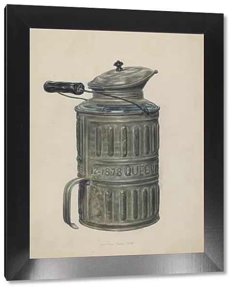 Syrup Container, 1938. Creator: Clarence Secor
