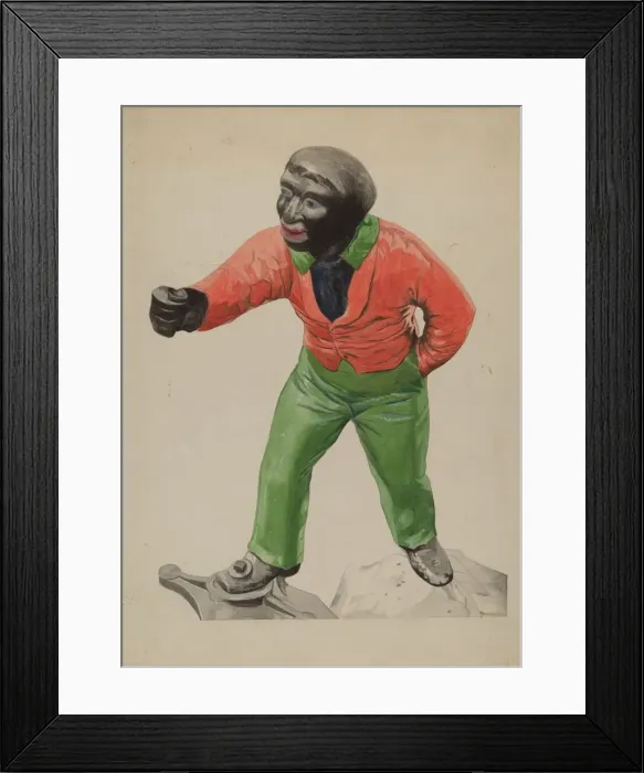 Framed Print : Hitching Post, c. 1936. Creator: Bertha Semple Framed Print : Hitching Post, c. 1936. Creator: Bertha Semple