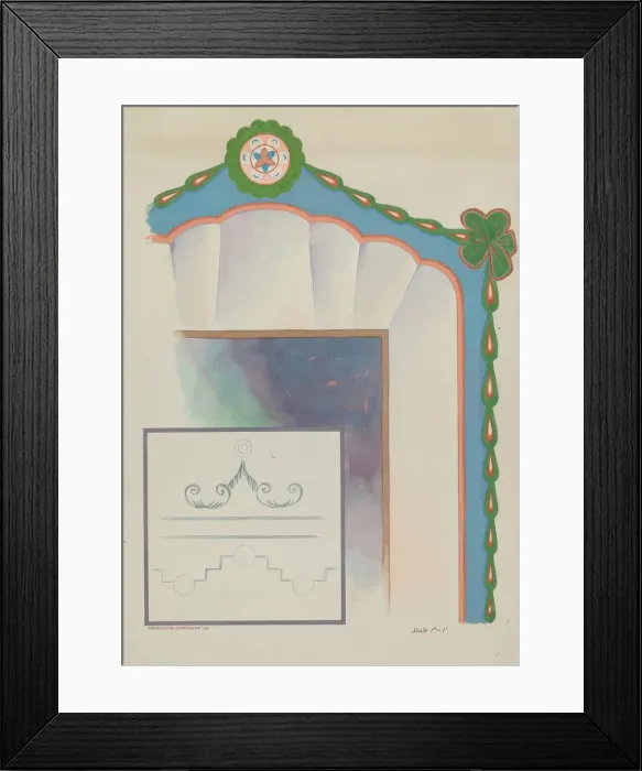Framed Print : Shell Top Doorway San Luis Rey Mission, 1936. Creator: Howard H. Sherman Framed Print : Shell Top Doorway San Luis Rey Mission, 1936. Creator: Howard H. Sherman