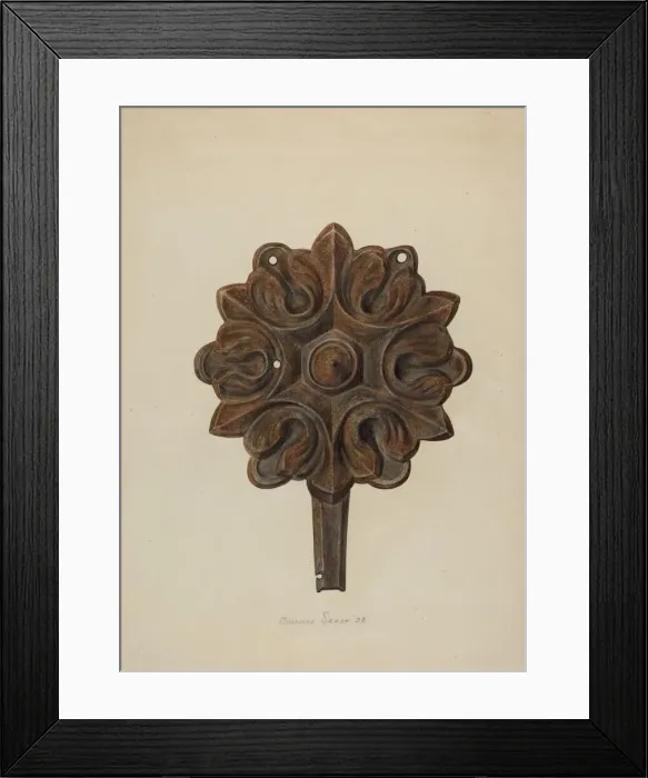 Framed Print : Rosette, 1938. Creator: Clarence Secor Framed Print : Rosette, 1938. Creator: Clarence Secor