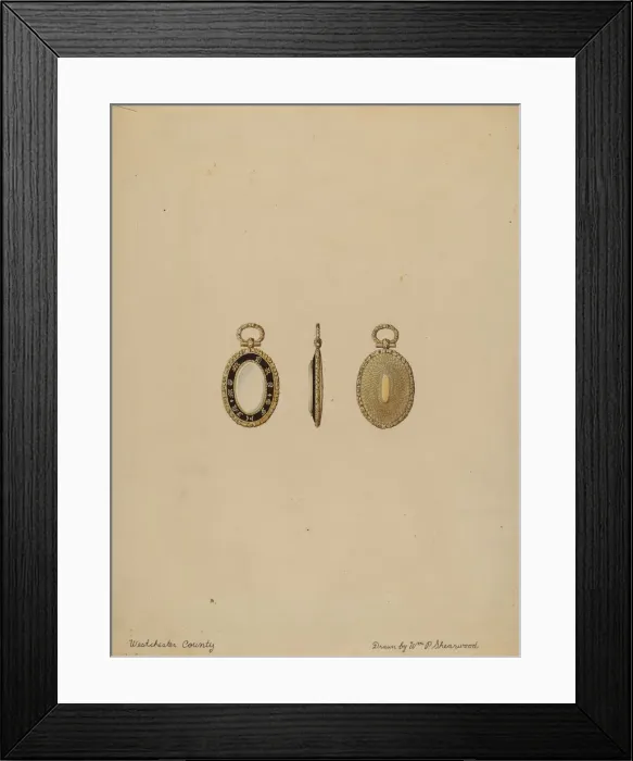 Framed Print : Brooch, 1935 / 1942. Creator: William P. Shearwood Framed Print : Brooch, 1935 / 1942. Creator: William P. Shearwood