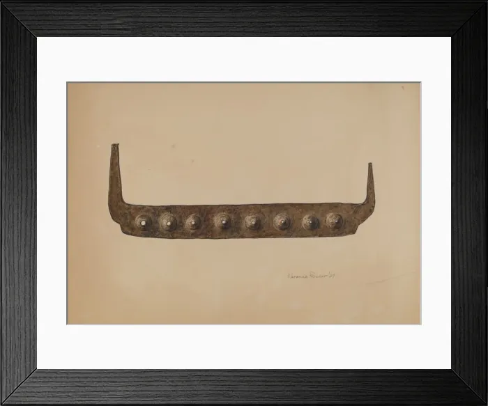 Framed Print : Basket Makers Splint Gauge, 1939. Creator: Clarence Secor Framed Print : Basket Makers Splint Gauge, 1939. Creator: Clarence Secor