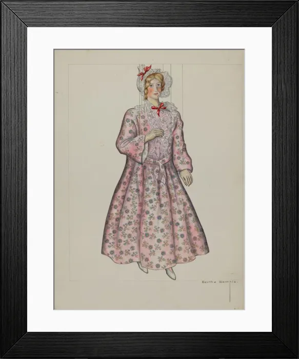 Framed Print : Puppet - Mrs. Shelby, c. 1937. Creator: Bertha Semple Framed Print : Puppet - Mrs. Shelby, c. 1937. Creator: Bertha Semple