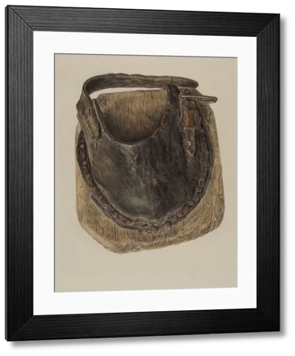 Framed Print : Swamp Shoe for Horse, c. 1942. Creator: Clarence Secor Framed Print : Swamp Shoe for Horse, c. 1942. Creator: Clarence Secor