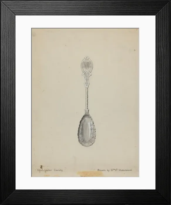 Framed Print : Silver Spoon, 1935 / 1942. Creator: William P. Shearwood Framed Print : Silver Spoon, 1935 / 1942. Creator: William P. Shearwood