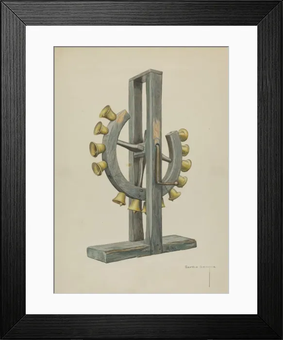 Framed Print : Mission Chimes, c. 1938. Creator: Bertha Semple Framed Print : Mission Chimes, c. 1938. Creator: Bertha Semple