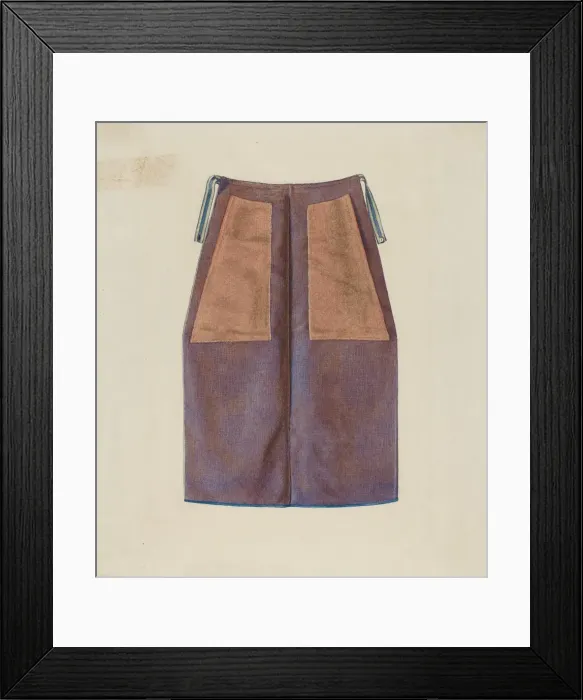 Framed Print : Mans Apron, 1935 / 1942. Creator: Ingrid Selmer-Larsen Framed Print : Mans Apron, 1935 / 1942. Creator: Ingrid Selmer-Larsen