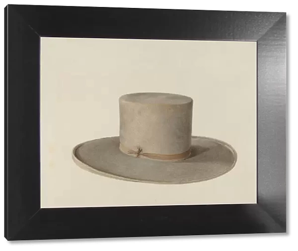 Shaker Mans Hat, c. 1936. Creator: Ingrid Selmer-Larsen