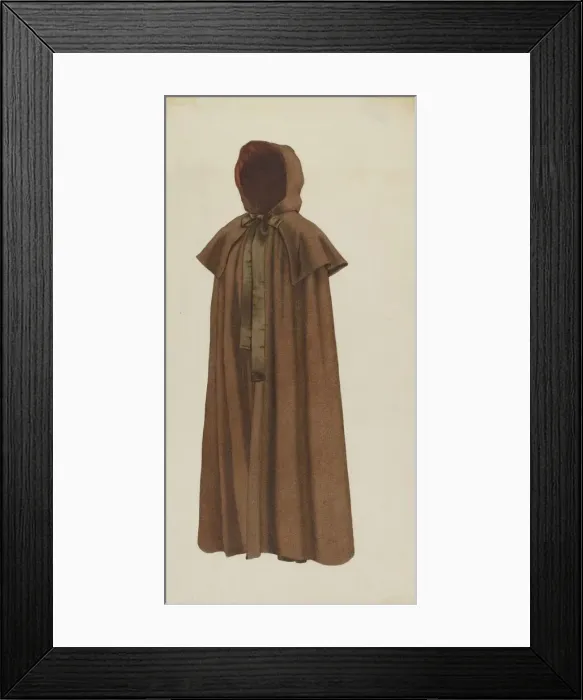 Framed Print : Shaker Womans Cloak, c. 1936. Creator: Ingrid Selmer-Larsen Framed Print : Shaker Womans Cloak, c. 1936. Creator: Ingrid Selmer-Larsen