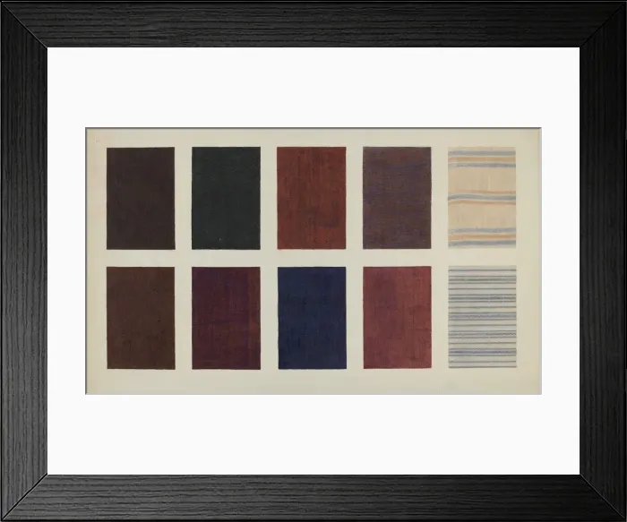 Framed Print : Shaker Dress Material, c. 1936. Creator: Ingrid Selmer-Larsen Framed Print : Shaker Dress Material, c. 1936. Creator: Ingrid Selmer-Larsen
