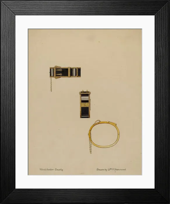 Framed Print : Bracelets, c. 1936. Creator: William P. Shearwood Framed Print : Bracelets, c. 1936. Creator: William P. Shearwood