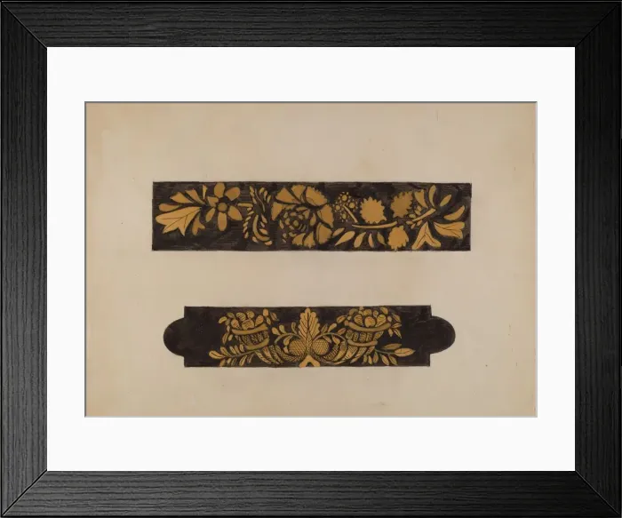 Framed Print : Hitchcock Chair, c. 1940. Creator: Genevieve Sherlock Framed Print : Hitchcock Chair, c. 1940. Creator: Genevieve Sherlock