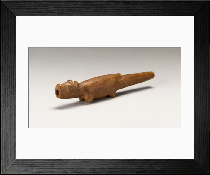 Framed Print : Long Tube, Possbly for Lime, in the Form of an Animal, A. D. 1450 / 1532. Creator: Unknown Framed Print : Long Tube, Possbly for Lime, in the Form of an Animal, A. D. 1450 / 1532. Creator: Unknown