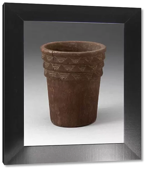 Drinking Vessel (Kero) with Incised Geometric Pattern, A. D. 1450  /  1532. Creator: Unknown