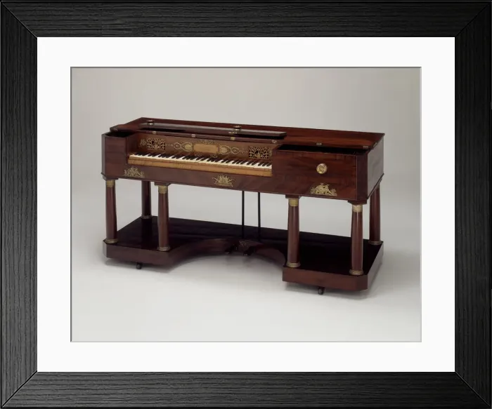 Framed Print : Pianoforte, 1818. Creator: James Stewart Framed Print : Pianoforte, 1818. Creator: James Stewart