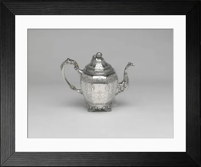 Framed Print : Coffee Pot (part of a set), 1852 / 64. Creator: J. T. and E. M. Edwards Framed Print : Coffee Pot (part of a set), 1852 / 64. Creator: J. T. and E. M. Edwards