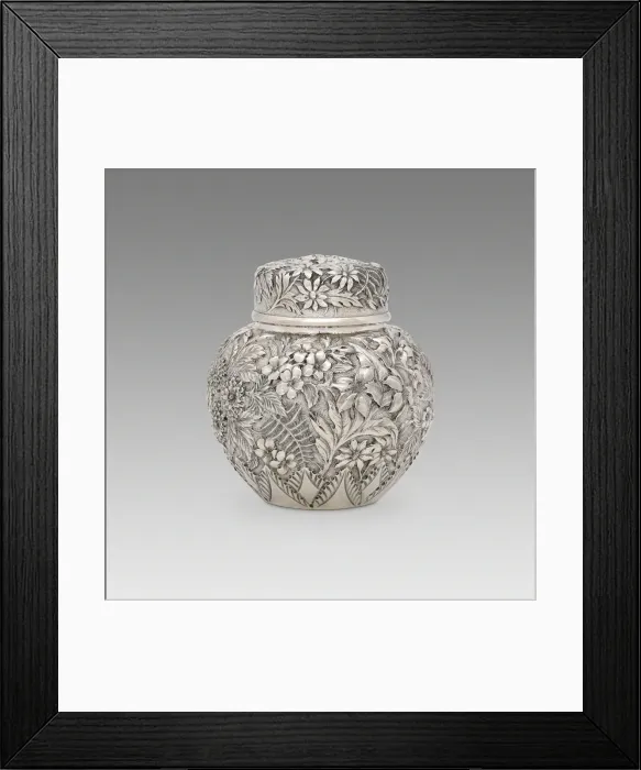Framed Print : Tea Caddy, 1896. Creator: Jacobi and Jenkins Framed Print : Tea Caddy, 1896. Creator: Jacobi and Jenkins