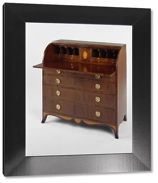 Cylinder Desk, 1785  /  93. Creators: John Bankston, Richard Lawson