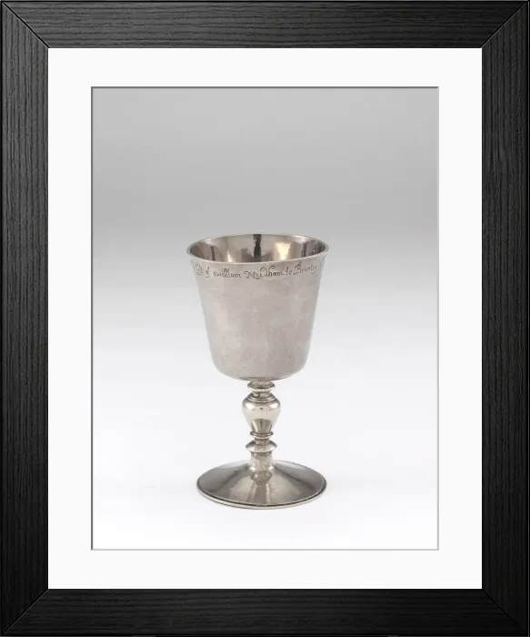 Framed Print : Wine Cup, c. 1660. Creators: John Hull, Robert Sanderson Framed Print : Wine Cup, c. 1660. Creators: John Hull, Robert Sanderson