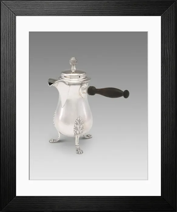 Framed Print : Chocolate or Coffee Pot, 1837 / 52. Creator: Jehu & William L. Ward Framed Print : Chocolate or Coffee Pot, 1837 / 52. Creator: Jehu & William L. Ward