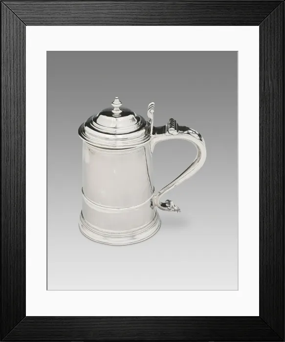 Framed Print : Tankard, 1705 / 22. Creator: John Coney Framed Print : Tankard, 1705 / 22. Creator: John Coney