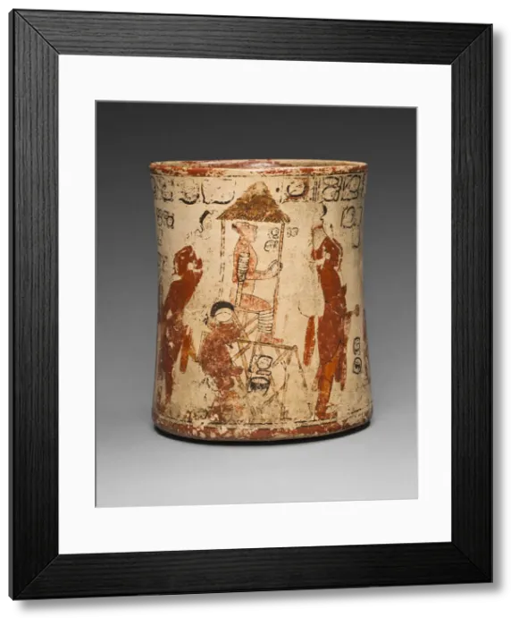 Framed Print : Vessel Depicting a Sacrificial Ceremony for a Royal Accession, A. D. 650 / 800 Framed Print : Vessel Depicting a Sacrificial Ceremony for a Royal Accession, A. D. 650 / 800