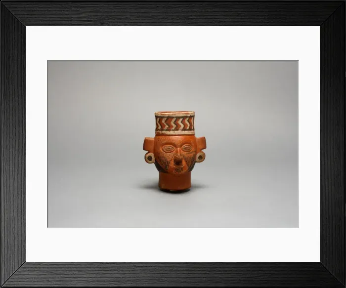 Framed Print : Drinking Vessel in the Form of a Head, A. D. 1450 / 1532. Creator: Unknown Framed Print : Drinking Vessel in the Form of a Head, A. D. 1450 / 1532. Creator: Unknown