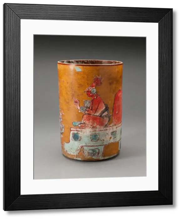 Framed Print : Vase Depicting a Courtly Scene, A. D. 600 / 800. Creator: Unknown Framed Print : Vase Depicting a Courtly Scene, A. D. 600 / 800. Creator: Unknown