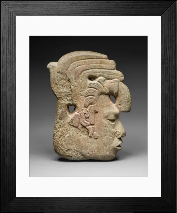 Framed Print : Royal Profile, A. D. 650 / 800. Creator: Unknown Framed Print : Royal Profile, A. D. 650 / 800. Creator: Unknown
