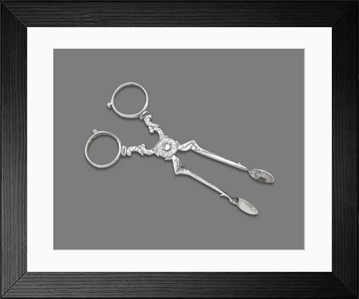 Framed Print : Sugar Tongs, 1741 / 75. Creator: John Tanner Framed Print : Sugar Tongs, 1741 / 75. Creator: John Tanner