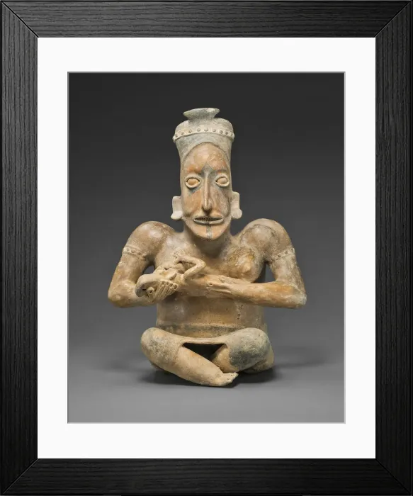 Framed Print : Seated Maternity Figure, 100 B. C. / A. D. 300. Creator: Unknown Framed Print : Seated Maternity Figure, 100 B. C. / A. D. 300. Creator: Unknown