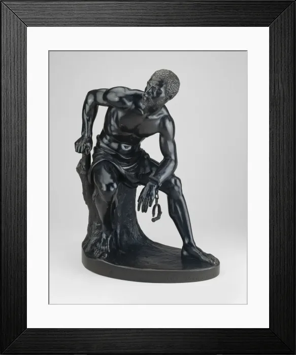 Framed Print : The Freedman, 1862-63. Creator: John Quincy Adams Ward Framed Print : The Freedman, 1862-63. Creator: John Quincy Adams Ward