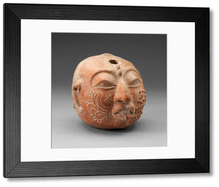 Framed Print : Ritual Vessel in the Form of a Head, A. D. 600 / 900. Creator: Unknown Framed Print : Ritual Vessel in the Form of a Head, A. D. 600 / 900. Creator: Unknown