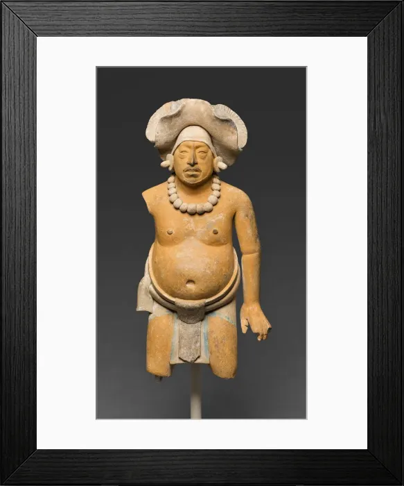 Framed Print : Standing Male Figure, A. D. 650 / 800. Creator: Unknown Framed Print : Standing Male Figure, A. D. 650 / 800. Creator: Unknown