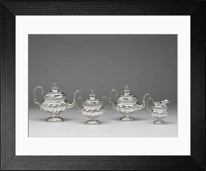 Framed Print : Tea and Coffee Service, 1818. Creator: John Crawford Framed Print : Tea and Coffee Service, 1818. Creator: John Crawford